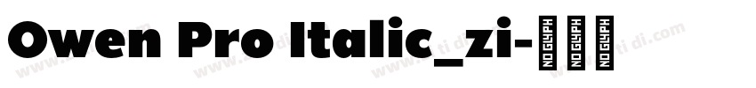 Owen Pro Italic_zi字体转换